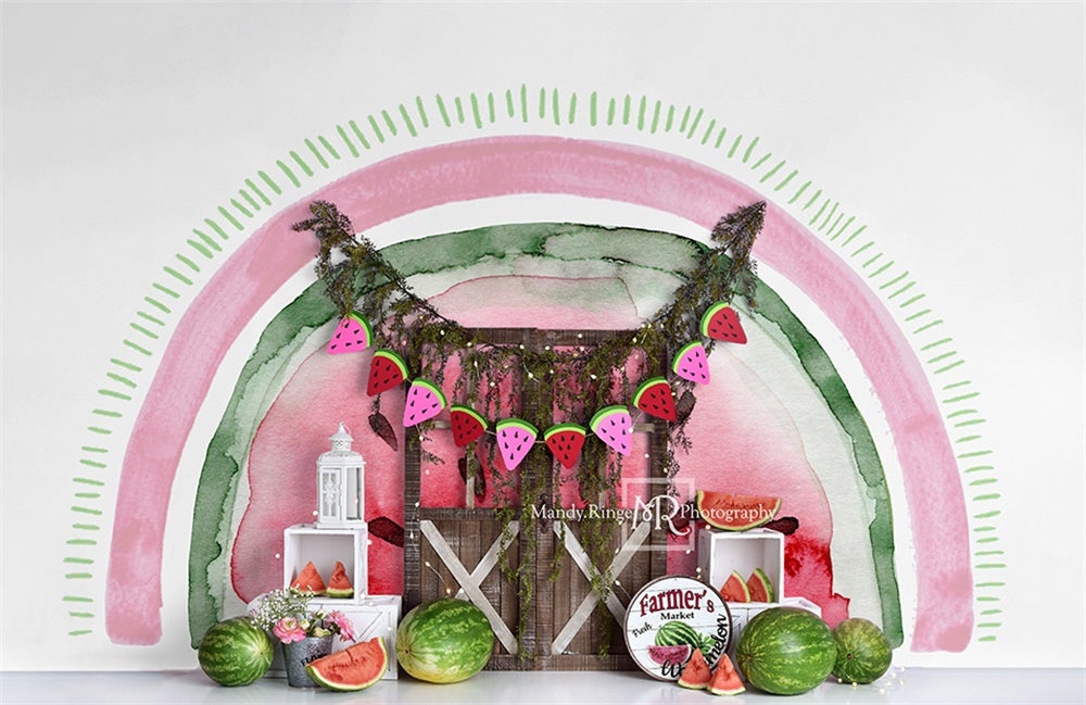 Kate Wassermelonen Geburtstag Hintergrund von Mandy Ringe Photography - Kate Backdrop.de