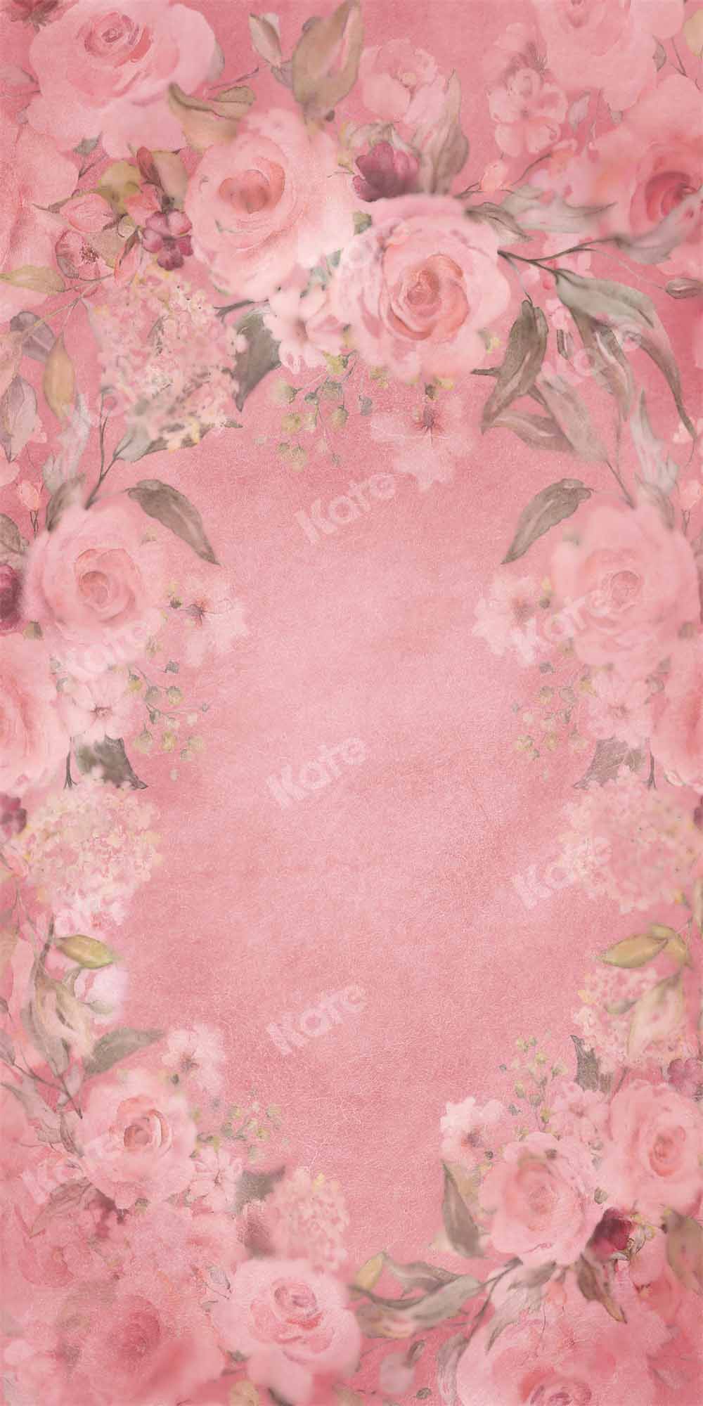 Kate Abstrakter Valentinstag Hintergrund rosa Blumen von GQ - Kate Backdrop.de