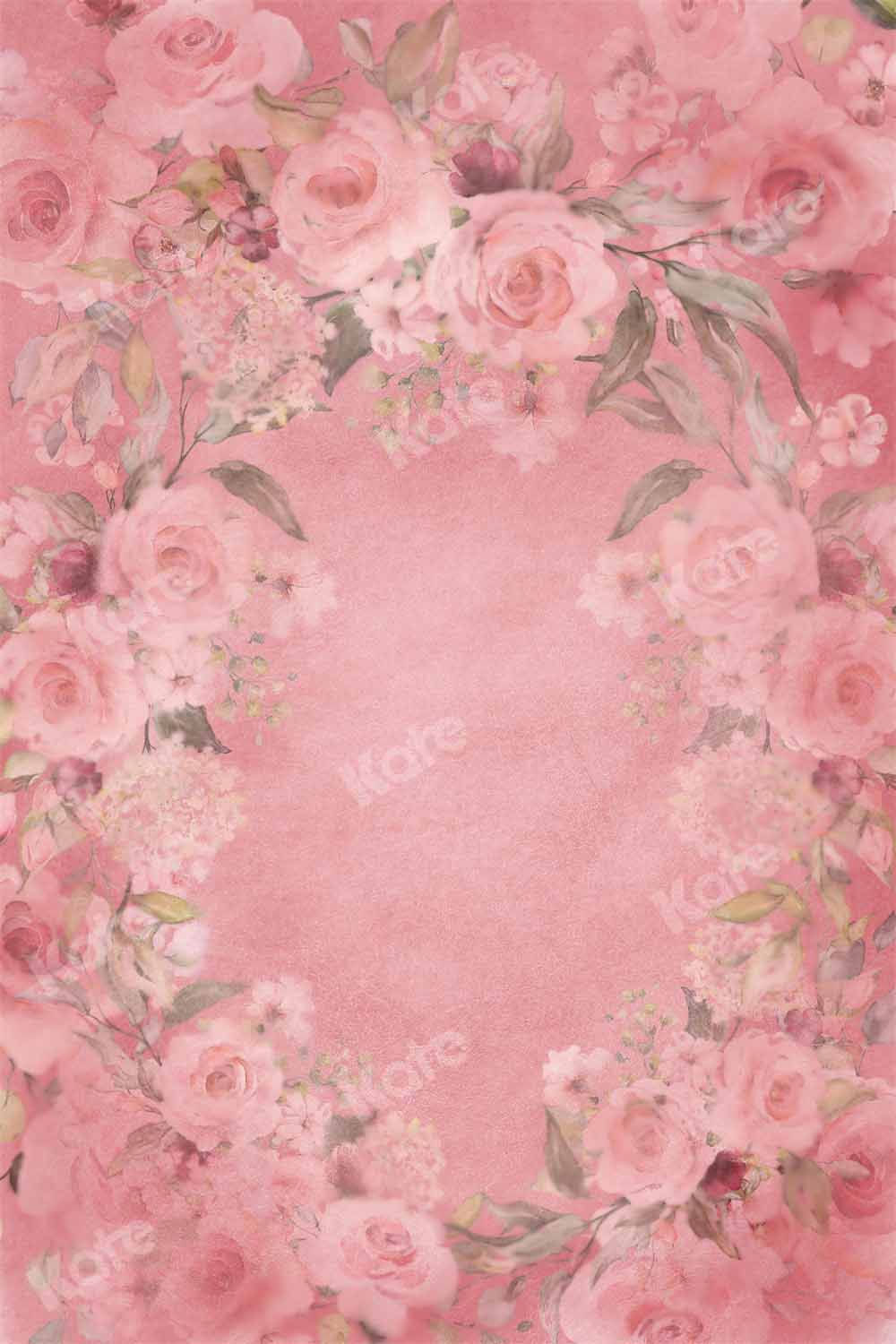 Kate Abstrakter Valentinstag Hintergrund rosa Blumen von GQ - Kate Backdrop.de