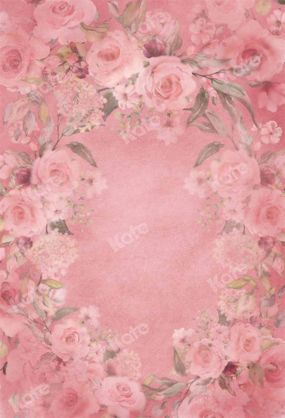 Kate Abstrakter Valentinstag Hintergrund rosa Blumen von GQ - Kate Backdrop.de