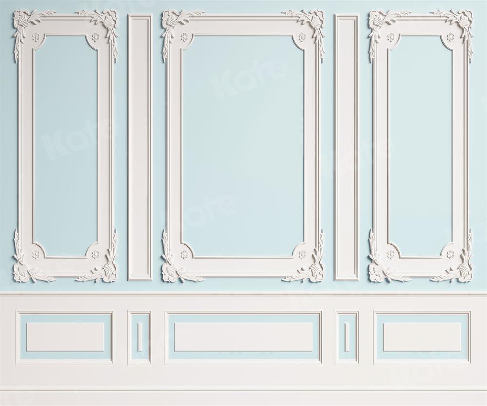 Kate Blaue Vintage Hintergrund Wand für Fotografie - Kate Backdrop.de