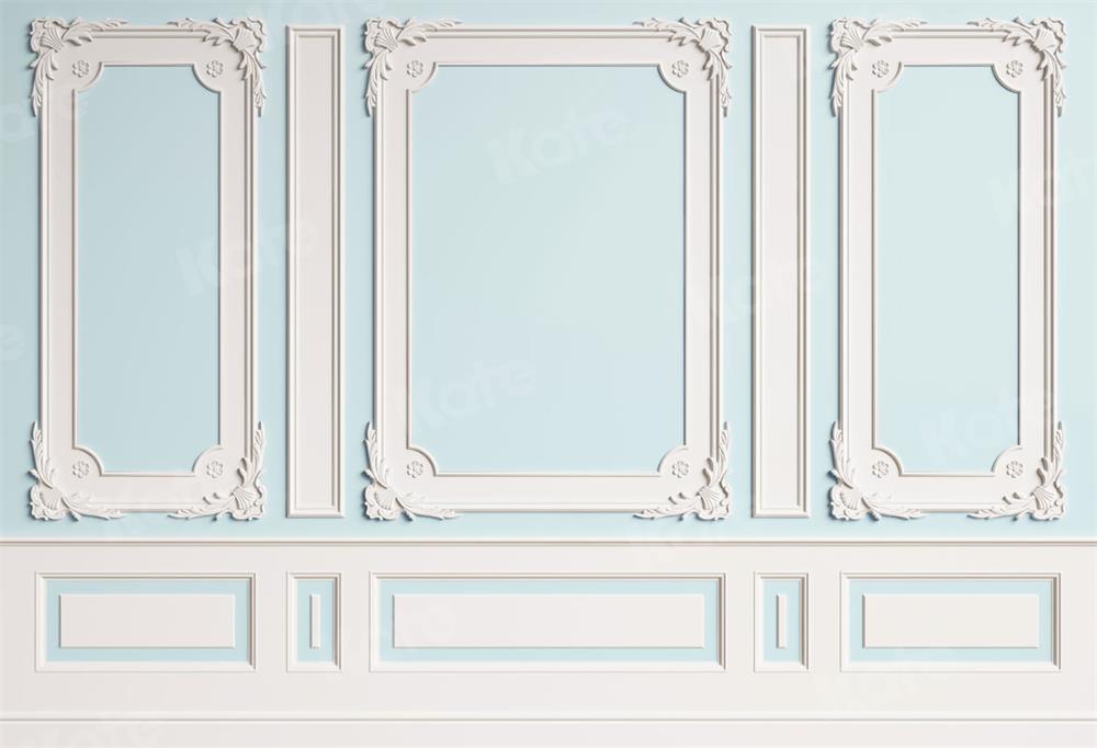 Kate Blaue Vintage Hintergrund Wand für Fotografie - Kate Backdrop.de