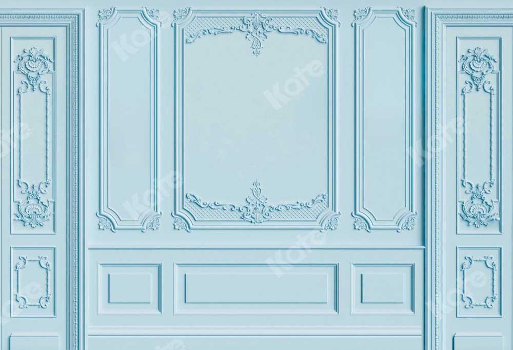 Kate Blaue Wand Hintergrund Moderne Hochzeit von Chain Photography - Kate Backdrop.de