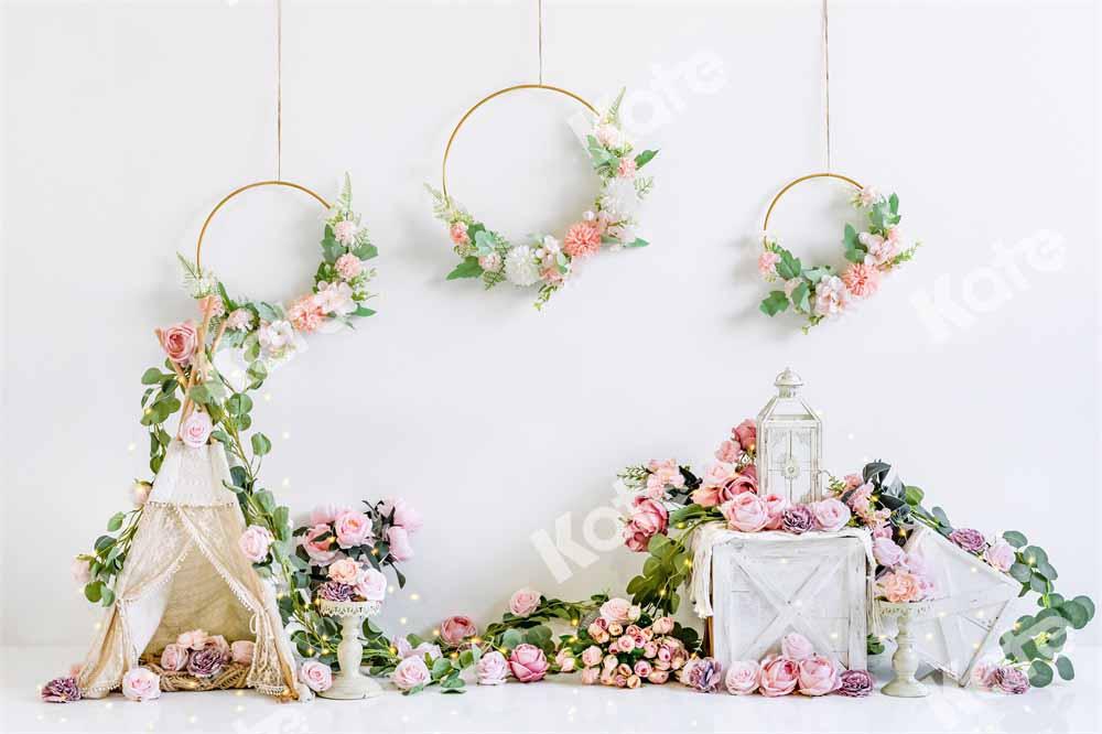 Kate Boho Valentinstag Hintergrund Geburtstag Frühling von Emetselch - Kate Backdrop.de