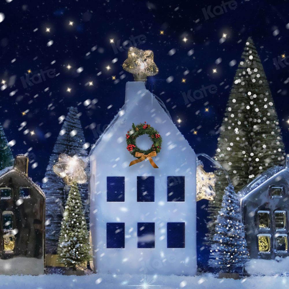 Kate Weihnachten Hintergrund Baum Schnee von Chain Photography - Kate Backdrop.de