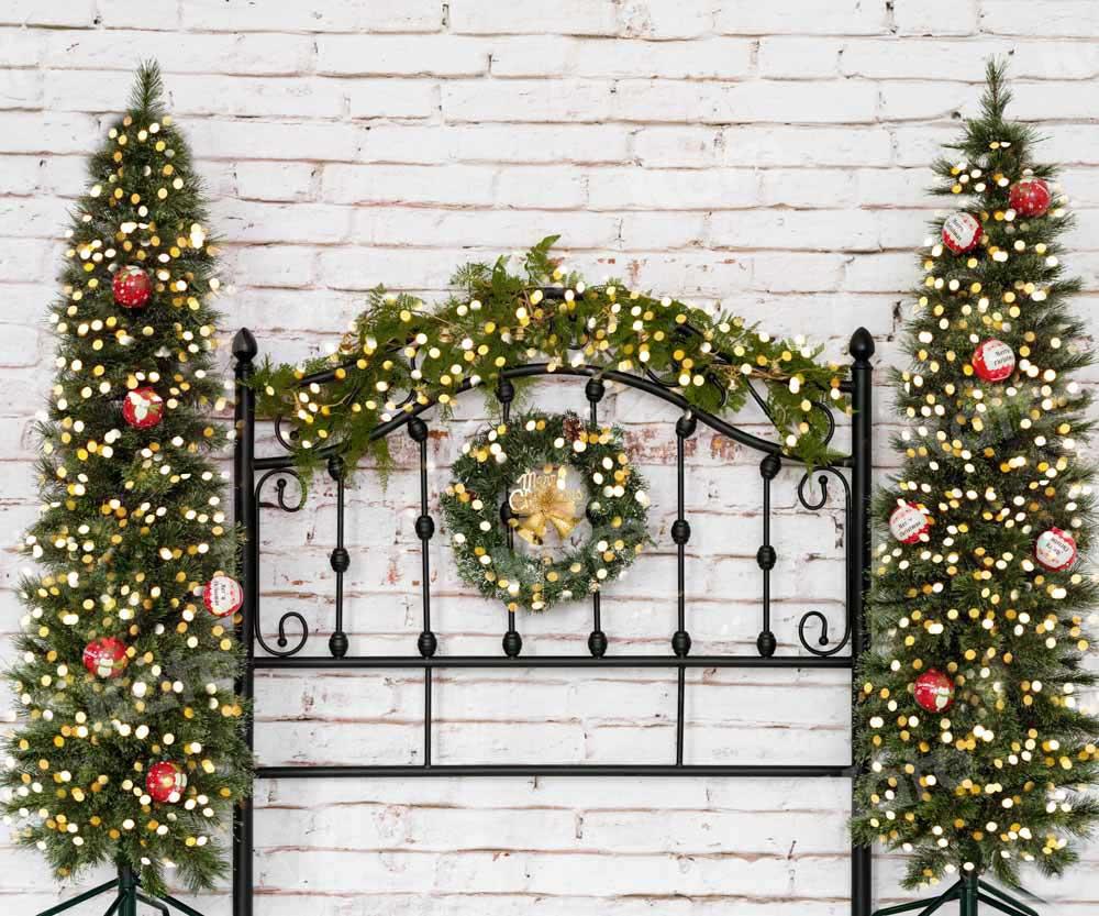 Kate Weihnachten Weihnachtsbaum Winter Hintergrund Kopfteil von Emetselch - Kate Backdrop.de