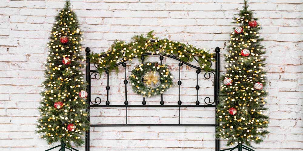 Kate Weihnachten Weihnachtsbaum Winter Hintergrund Kopfteil von Emetselch - Kate Backdrop.de