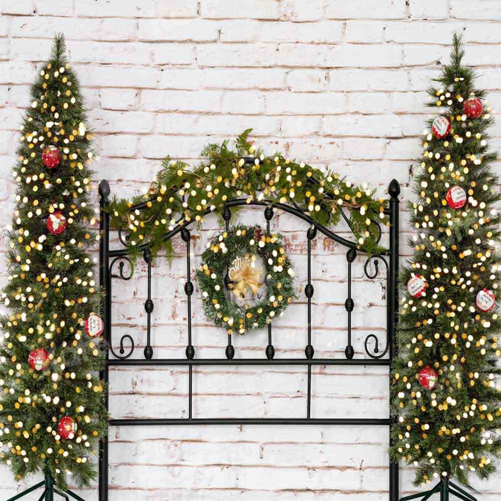 Kate Weihnachten Weihnachtsbaum Winter Hintergrund Kopfteil von Emetselch - Kate Backdrop.de