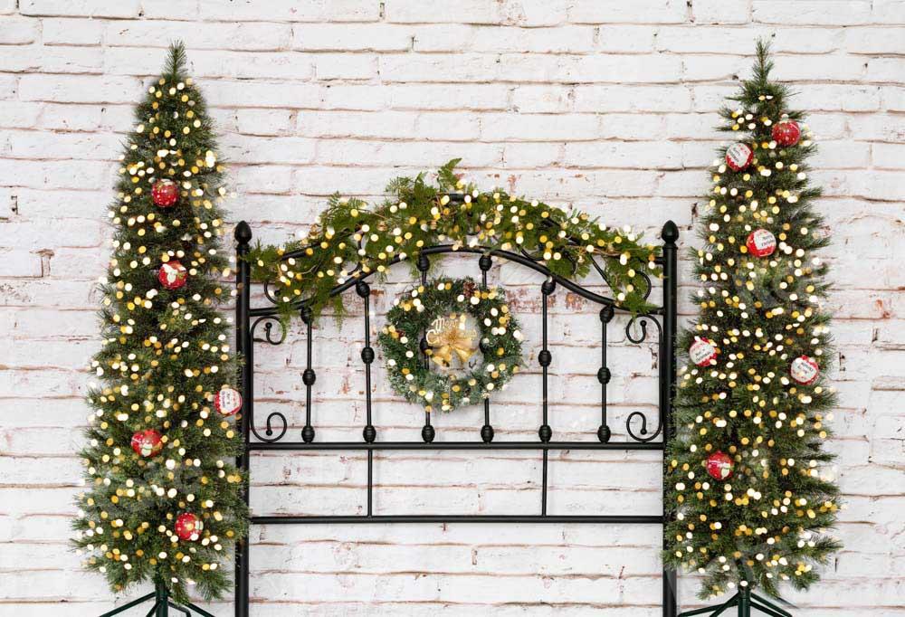 Kate Weihnachten Weihnachtsbaum Winter Hintergrund Kopfteil von Emetselch - Kate Backdrop.de