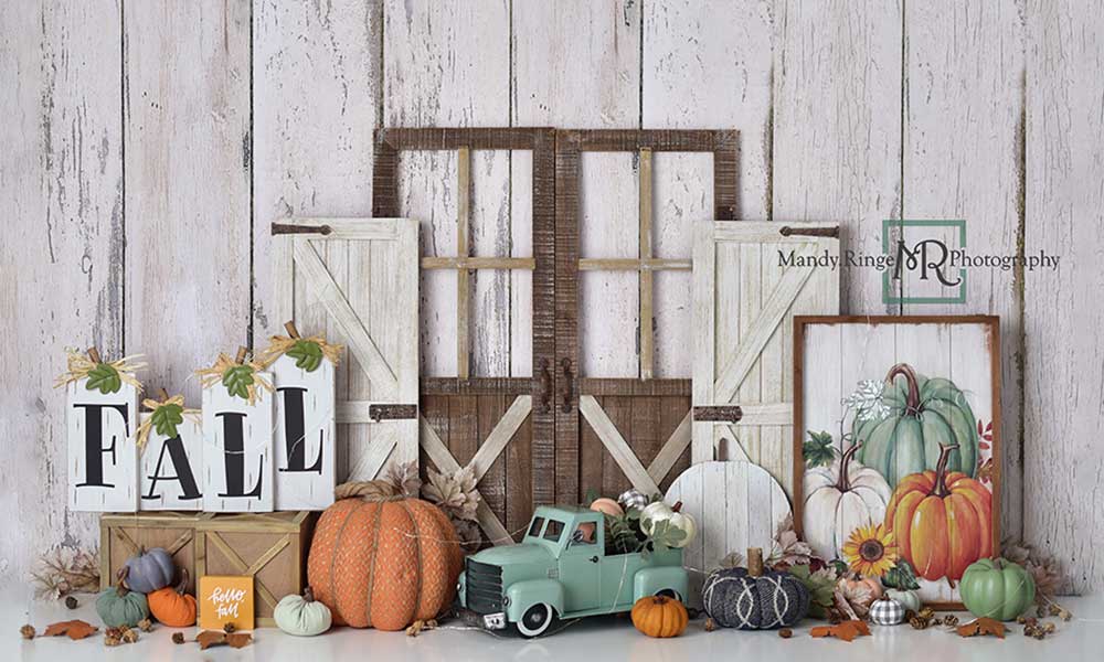 Kate Herbst Kürbis Geburtstag Hintergrund von Mandy Ringe Photography - Kate Backdrop.de