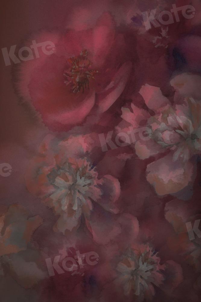 Kate Retro Blumen Boudoir Mädchen Hintergrund von GQ - Kate Backdrop.de