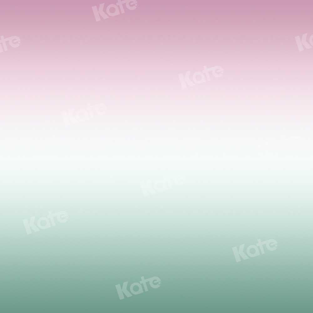 Kate Ombre Rosa Hintergrund mit Farbverlauf Grün von Kate - Kate Backdrop.de