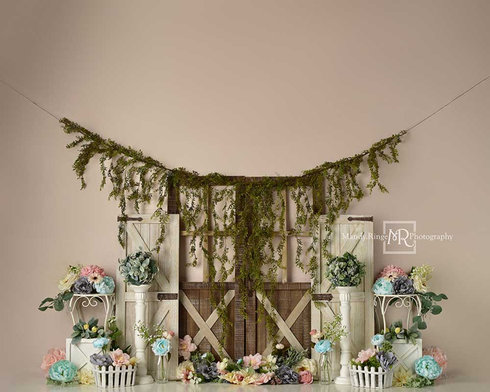 Kate Tür Hintergrund Frühling Blumen von Mandy Ringe Photography - Kate Backdrop.de