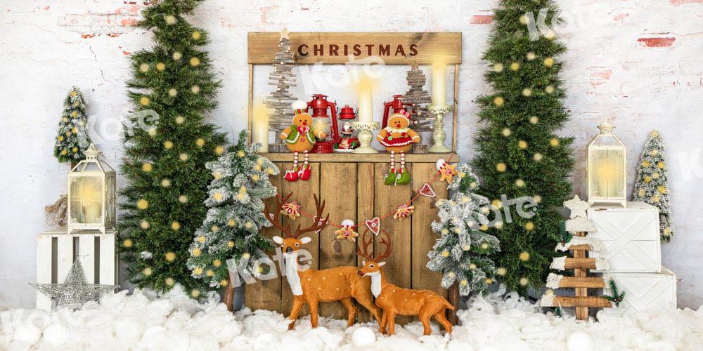 Kate Schnee Weihnachten Hintergrund Baum Elch von Emetselch - Kate Backdrop.de