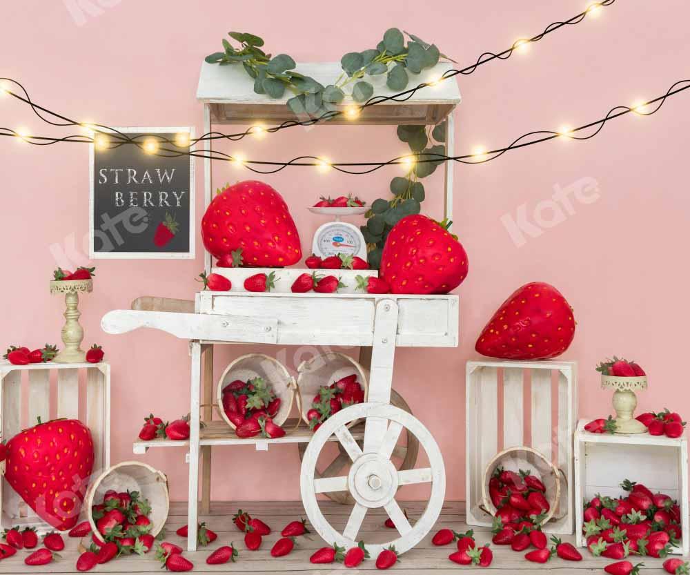 Kate Erdbeer Valentinstag Geburtstag Hintergrund LKW Frucht von Emetselch - Kate Backdrop.de
