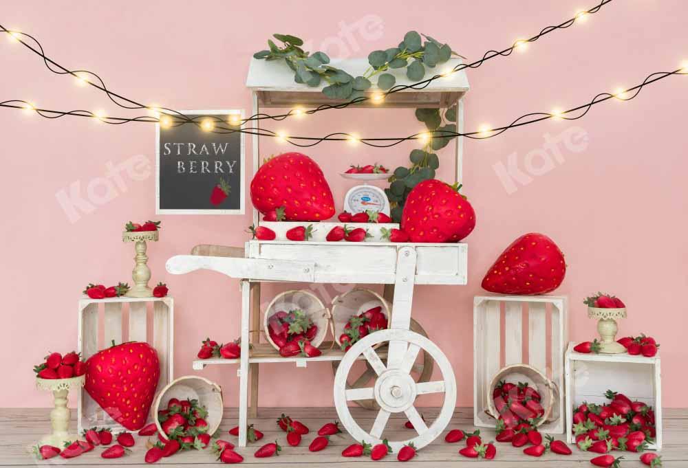 Kate Erdbeer Valentinstag Geburtstag Hintergrund LKW Frucht von Emetselch - Kate Backdrop.de