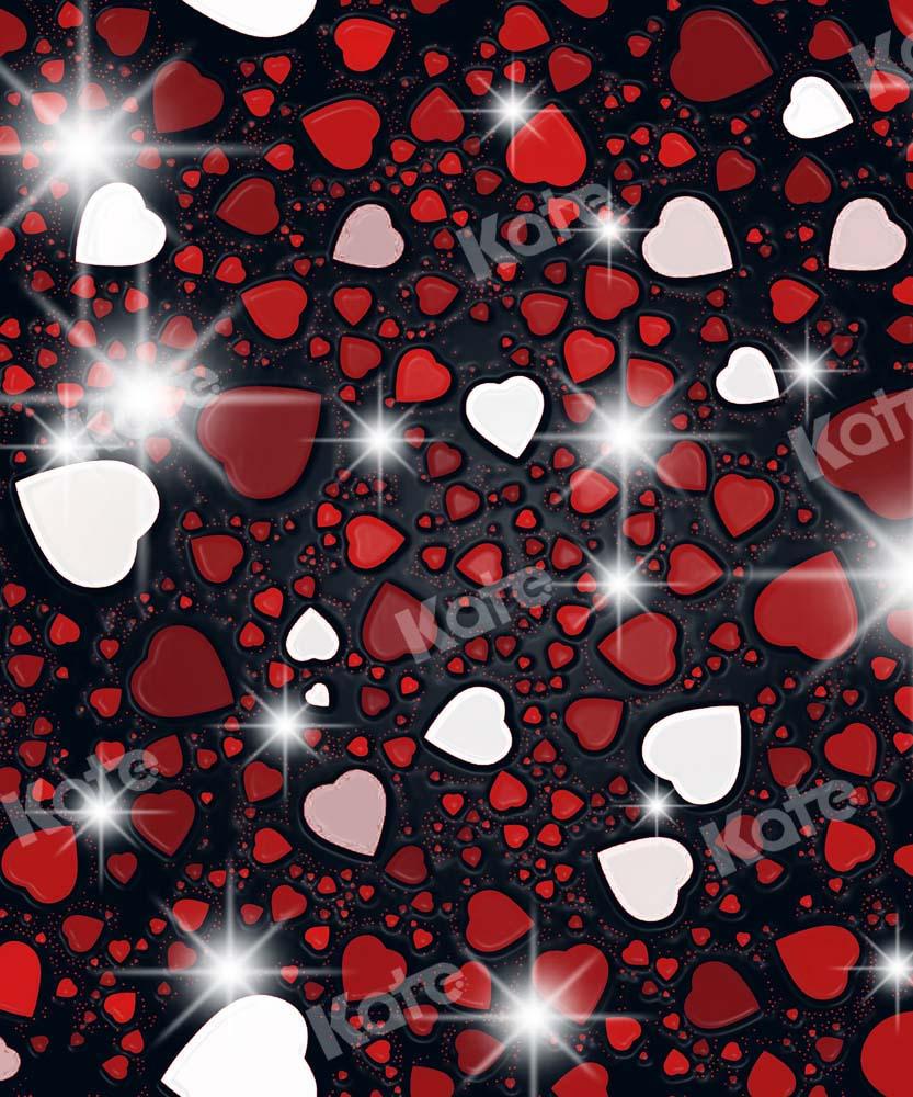 Kate Valentinstag Hintergrund Glitzer Liebe von Chain Photography - Kate Backdrop.de