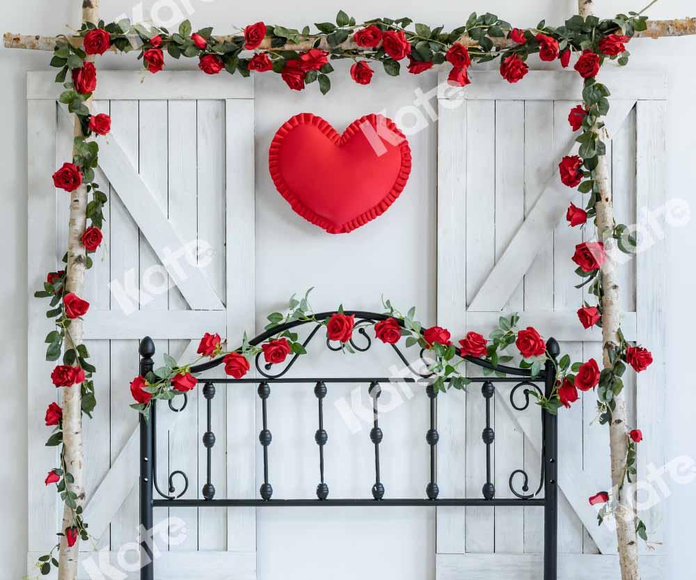 Kate Valentinstag Hintergrund Kopfteil Rose von Emetselch - Kate Backdrop.de