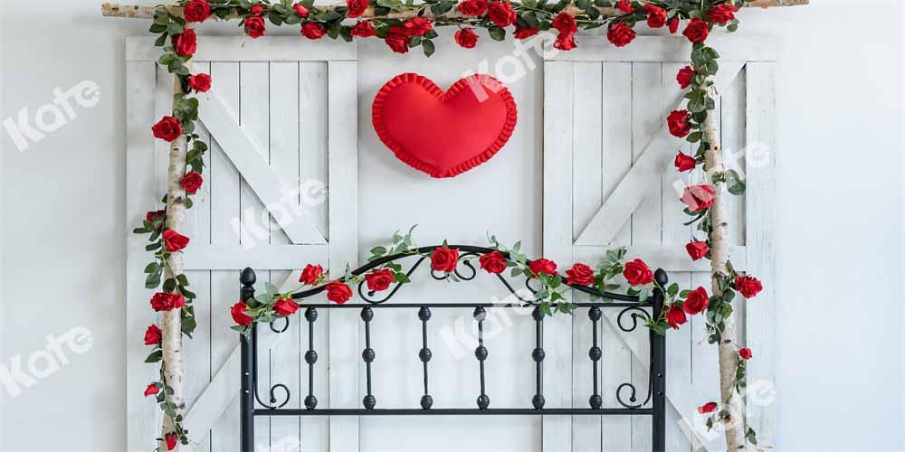 Kate Valentinstag Hintergrund Kopfteil Rose von Emetselch - Kate Backdrop.de