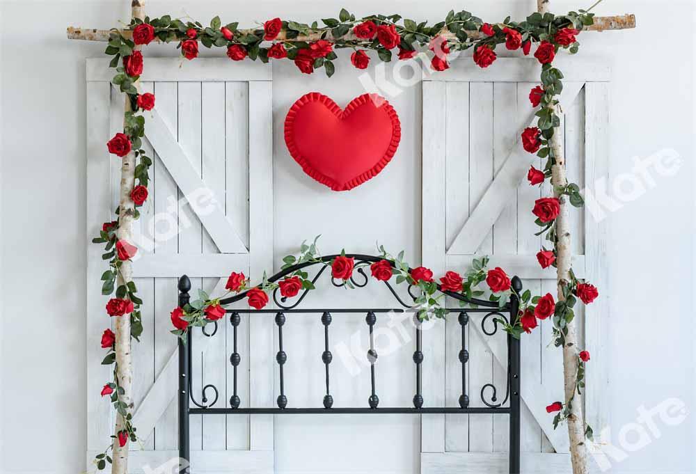 Kate Valentinstag Hintergrund Kopfteil Rose von Emetselch - Kate Backdrop.de