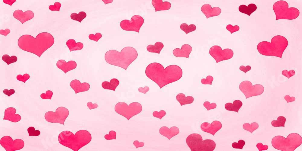 Kate Valentinstag rosa Hintergrund Liebe von Chain Photography - Kate Backdrop.de