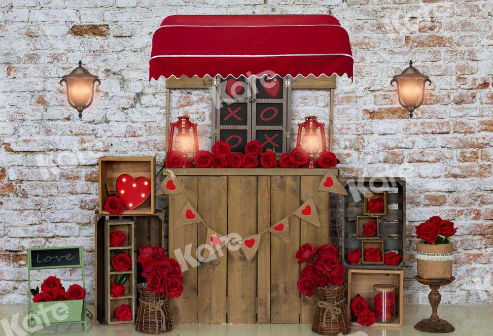 Kate Valentinstag Shop Hintergrund Mauer Rose von Emetselch - Kate Backdrop.de