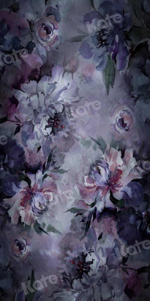Kate dunkler Vintage Blumen Hintergrund von GQ - Kate Backdrop.de