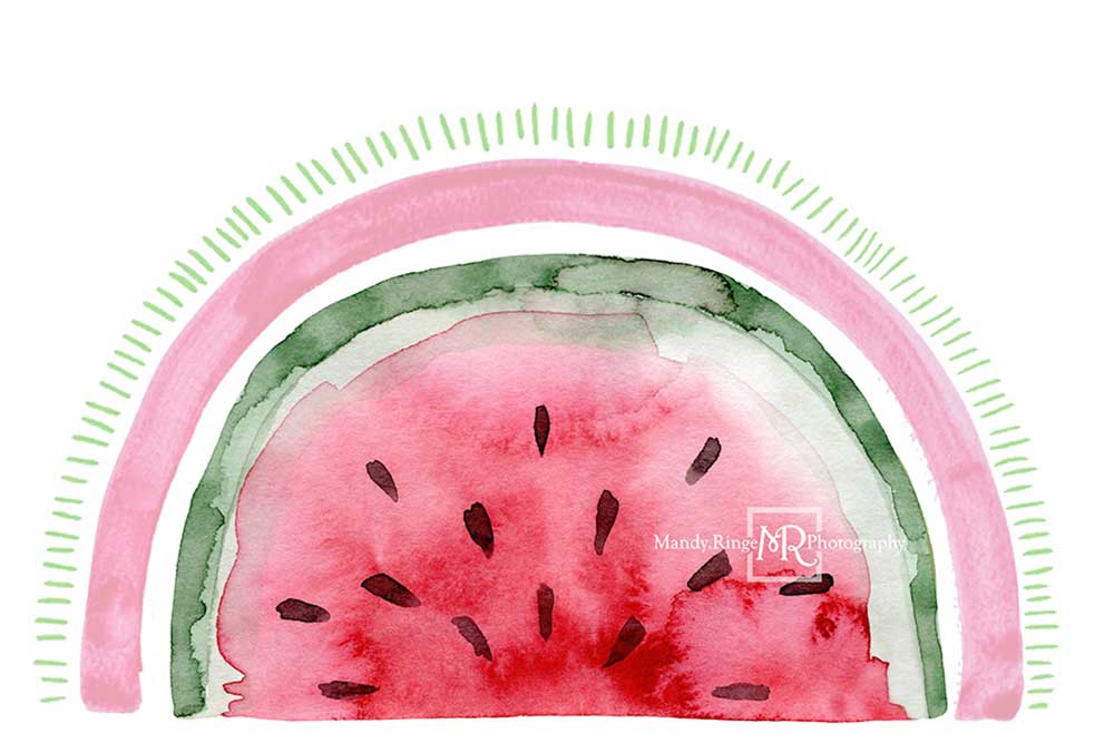 Kate Wassermelone Regenbogen Geburtstag Hintergrund von Mandy Ringe Photography - Kate Backdrop.de