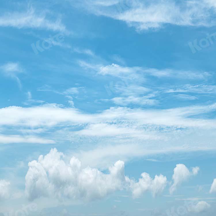 Kate Landschaft Blauer Himmel Sommer Weiße Wolken Hintergrund von Kate - Kate Backdrop.de