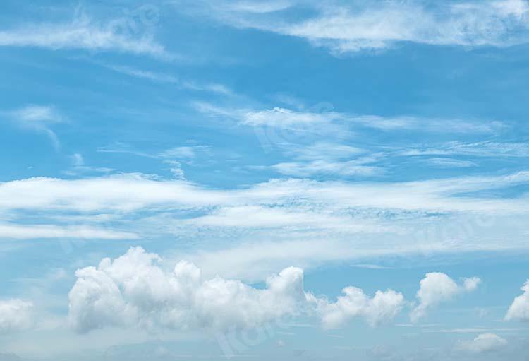 Kate Landschaft Blauer Himmel Sommer Weiße Wolken Hintergrund von Kate - Kate Backdrop.de