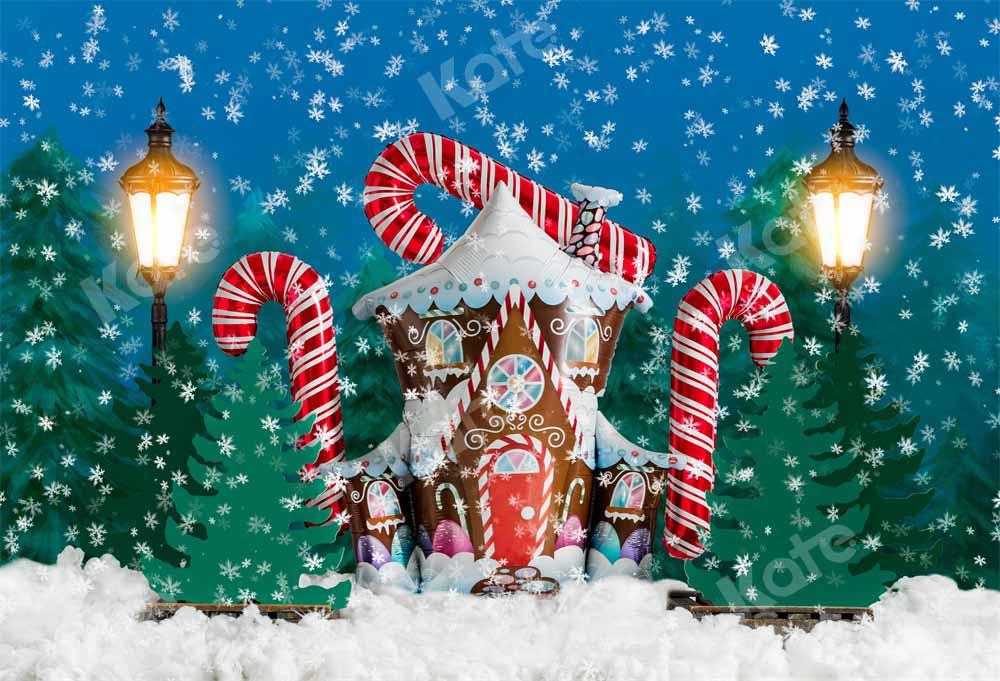 Kate Winter Weihnachten Ballons Hintergrund Schneeflocke von Emetselch - Kate Backdrop.de