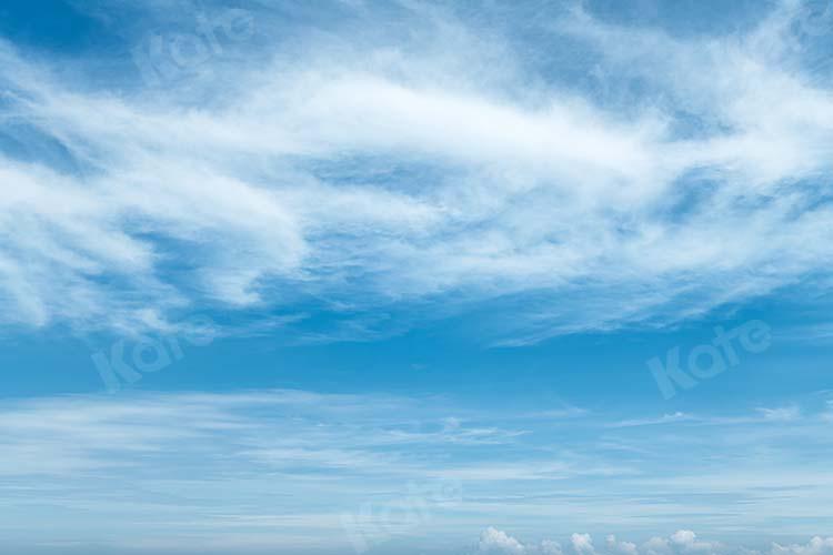 Kate Landschaft Sommer blauer Himmel weiße Wolken Hintergrund von Kate - Kate Backdrop.de