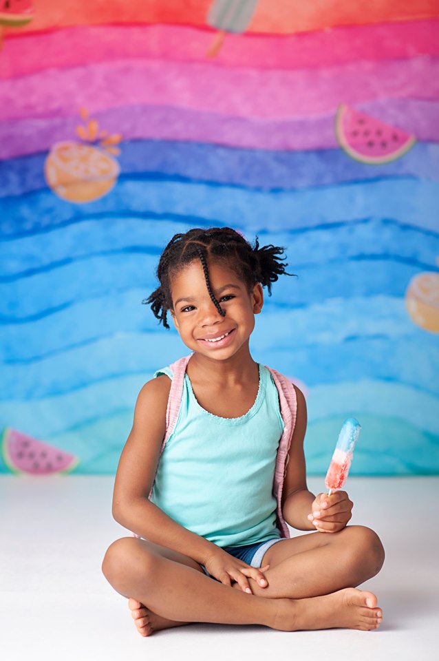 Kate Aquarellstreifen Sommer Hintergrund für Fotografie von Jerry_Sina - Kate Backdrop.de