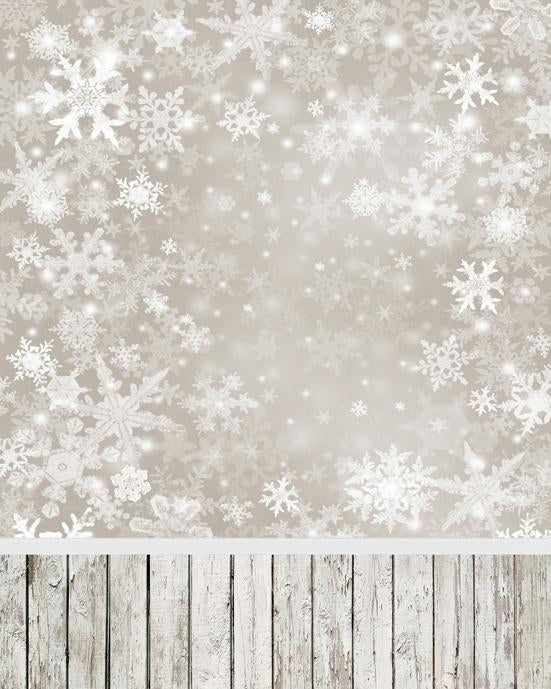 Katebackdrop：Kate Sliver star snowflake Background Children Holiday Christmas Photography Backdrop