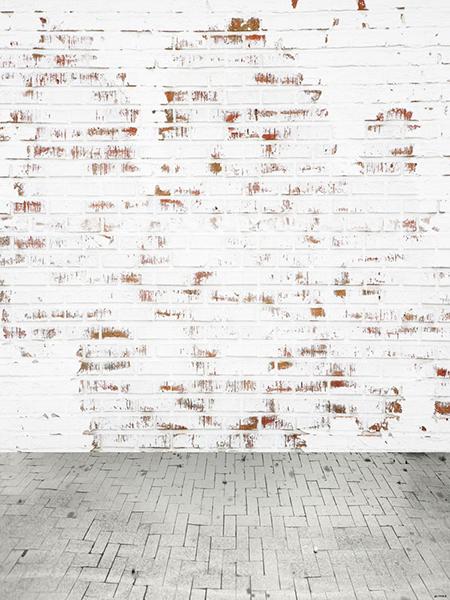 Katebackdrop:Kate White Brick Backdrop Cloth Wall for photography