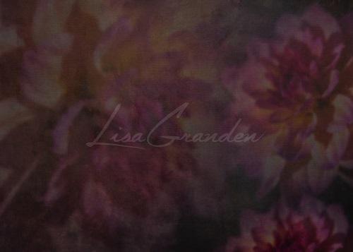 Kate Aquarell Hintergrund Dunkelrosa Blumen Schwangerschaft von Lisa Granden