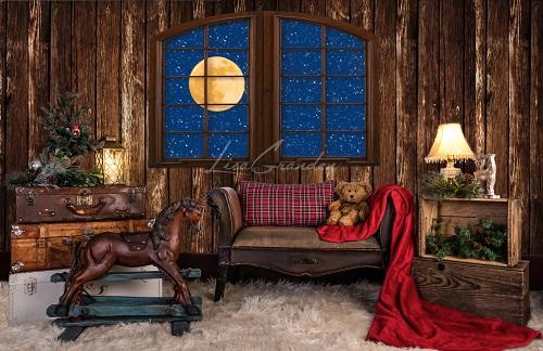 Kate Weihnachtsfenster Hintergrund für die Fotografie Weihnachten von Lisa Granden - Kate Backdrop.de