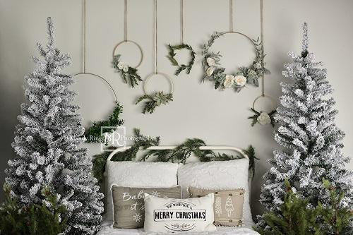 Kate Weihnachts- / Winterbett-Hintergrund Weihnachten Entworfen von Mandy Ringe Photography - Kate Backdrop.de