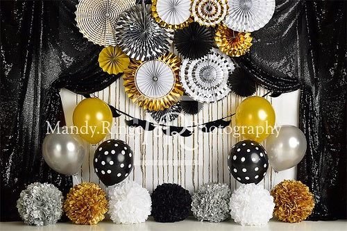 Kate gelb weiß schwarz Geburtstag Neugeborene Hintergrund von Mandy Ringe Photography - Kate Backdrop.de
