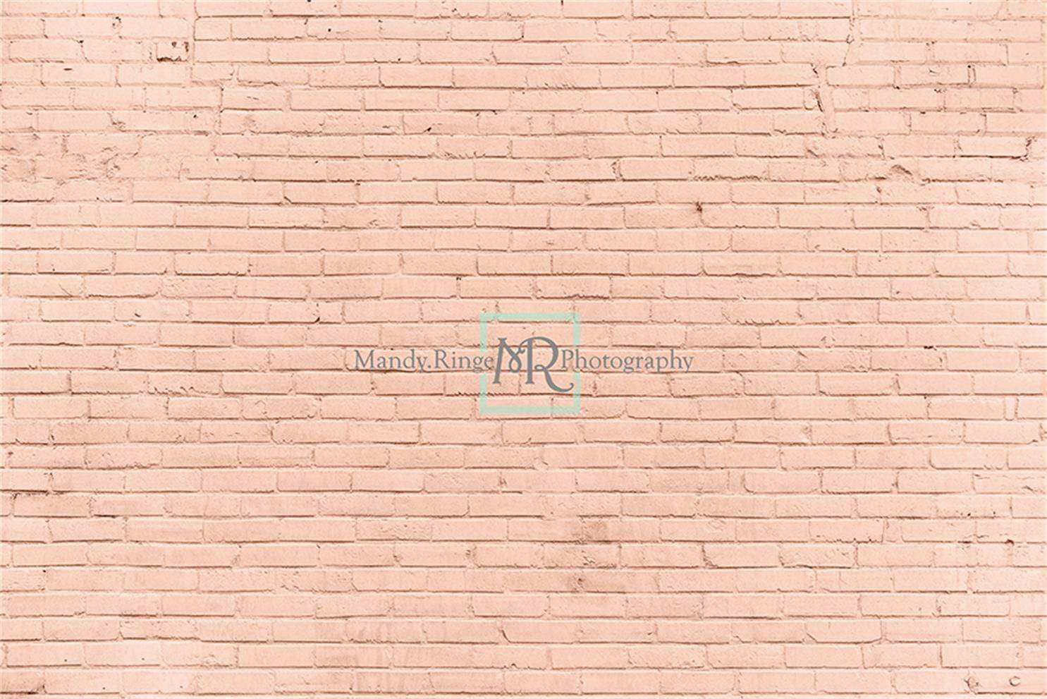 Katebackdrop:Kate Peach Brick Photo Backdrop Designed by Mandy Ringe Photography