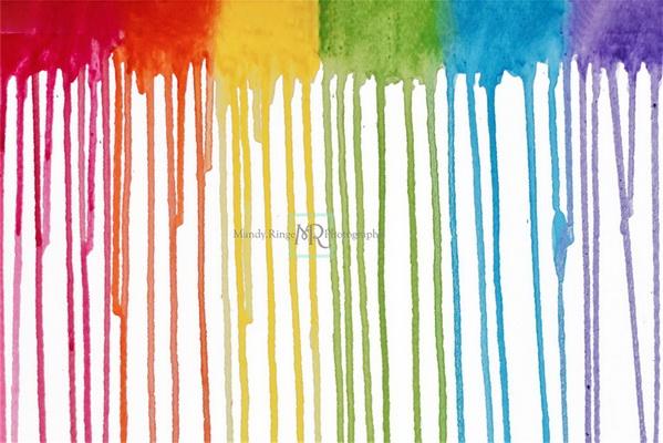 Kate Regenbogen Farbe tropft Hintergrund Entworfen von Mandy Ringe Photography