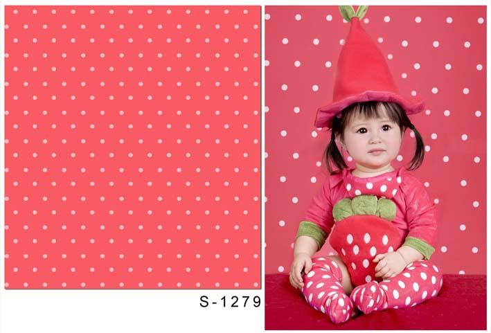 Katebackdrop:Kate White Point Red Backdrop Printed Pattern For Photography