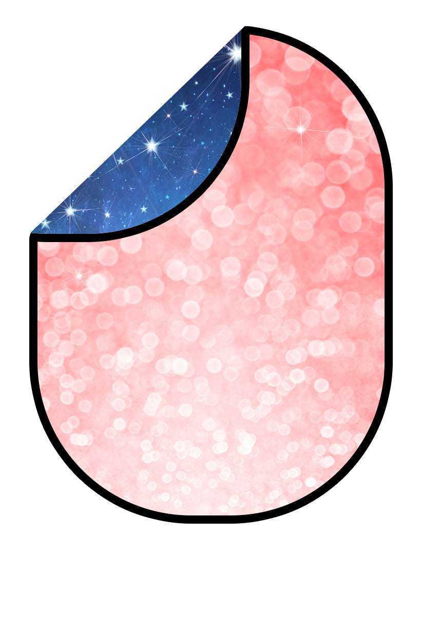 Kate Nebula Star Night/Pink Bokeh Neon Collapsible Backdrop Fotografie 5X6.5ft(1.5x2m) - Kate Backdrop.de