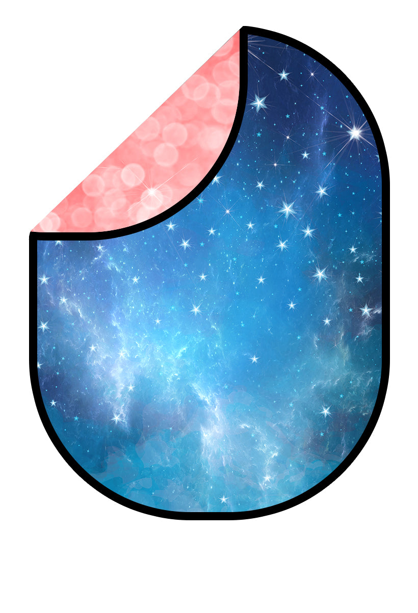 Kate Nebula Star Night/Pink Bokeh Neon Collapsible Backdrop Fotografie 5X6.5ft(1.5x2m) - Kate Backdrop.de