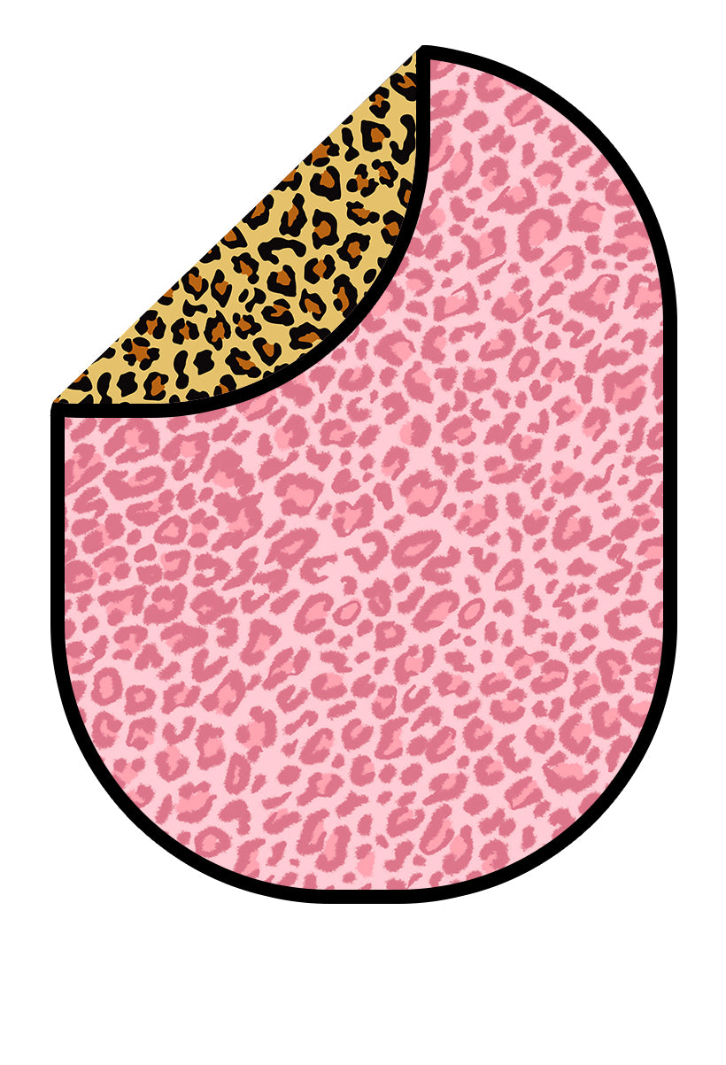 Kate Braun/Rosa Flecken Leopard Print Zusammenklappbarer Hintergrund Fotografie 5X6.5ft(1.5x2m) - Kate Backdrop.de