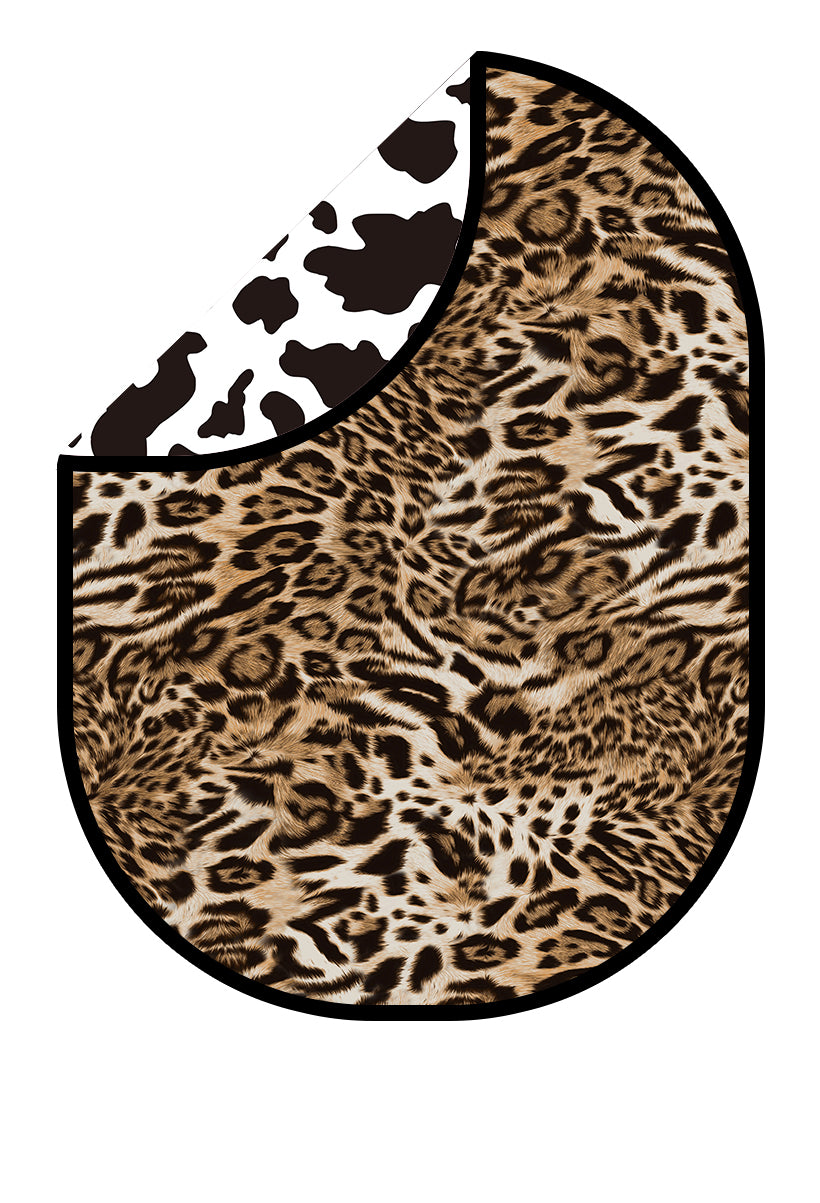 Kate Schwarze und weiße Flecken/Leopardenprint Zusammenklappbarer Hintergrund Fotografie 5X6.5ft(1.5x2m)