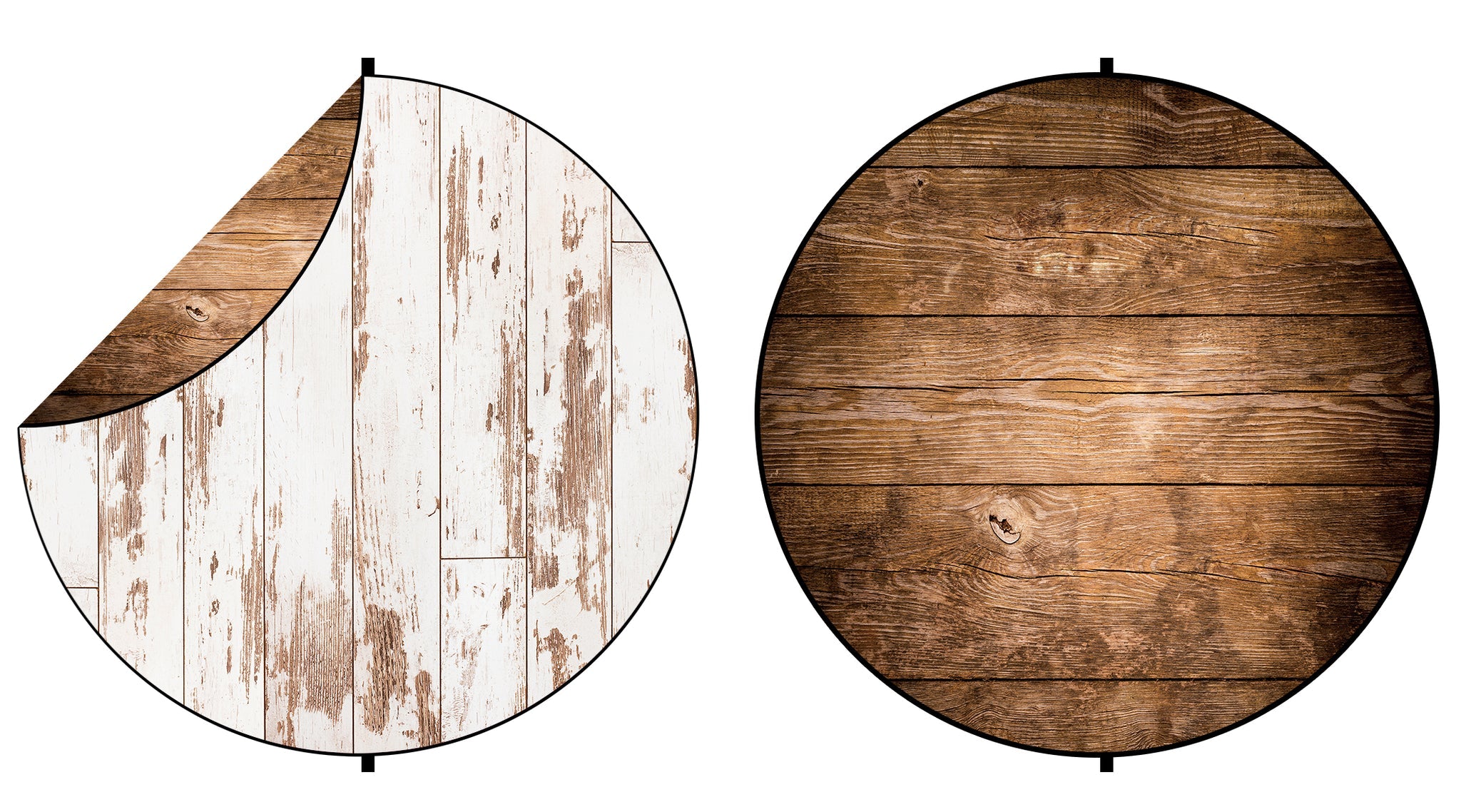 Kate Weiß/Braun Holz Zusammenklappbare Kulisse Fotografie - Kate Backdrop.de