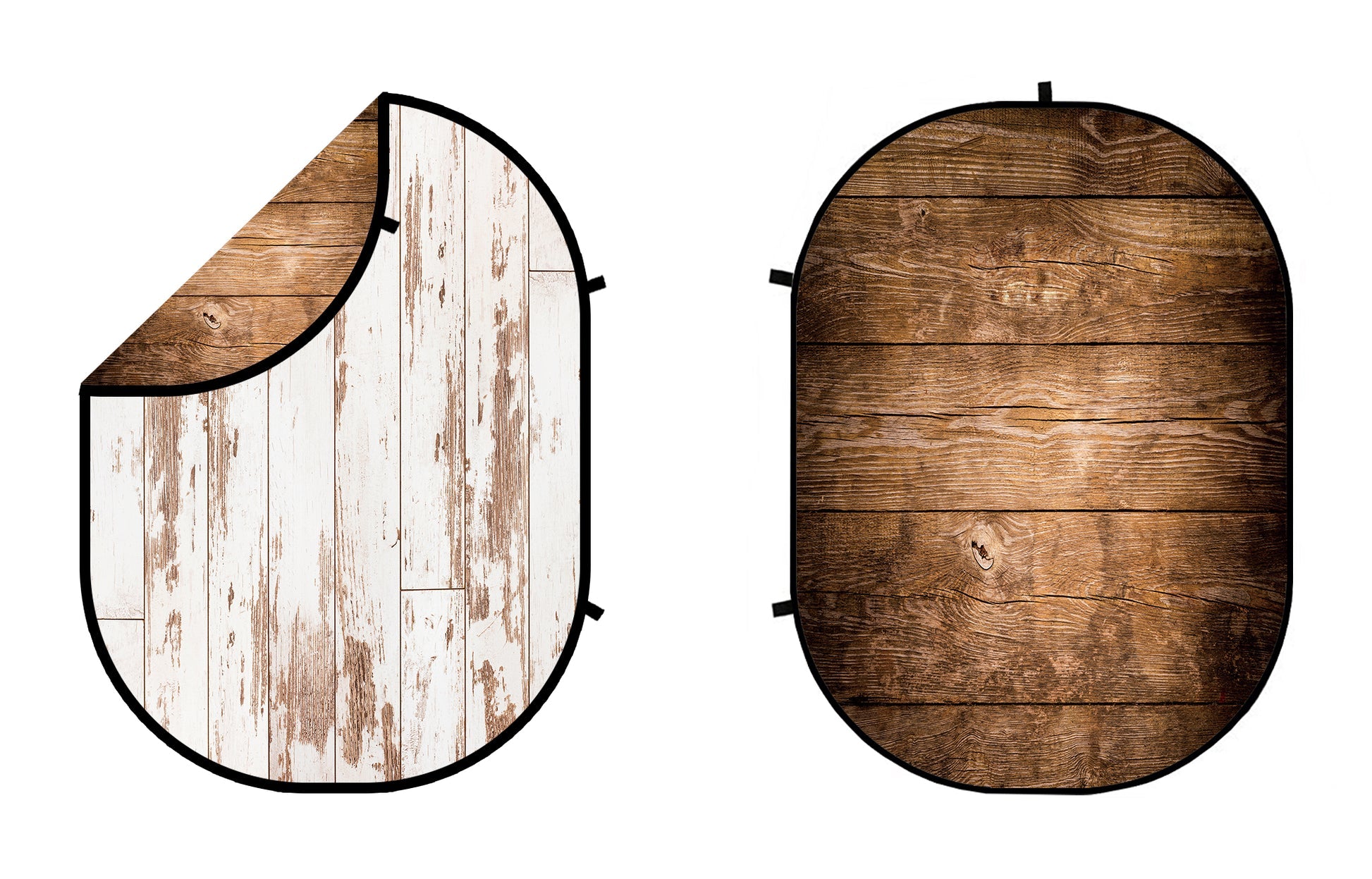 Kate Weiß/Braun Holz Zusammenklappbare Kulisse Fotografie - Kate Backdrop.de