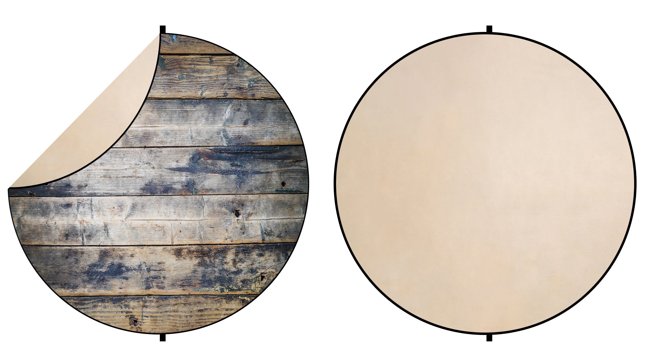 Kate Altes Holz/Abstract Beige Zusammenklappbare Kulisse Fotografie