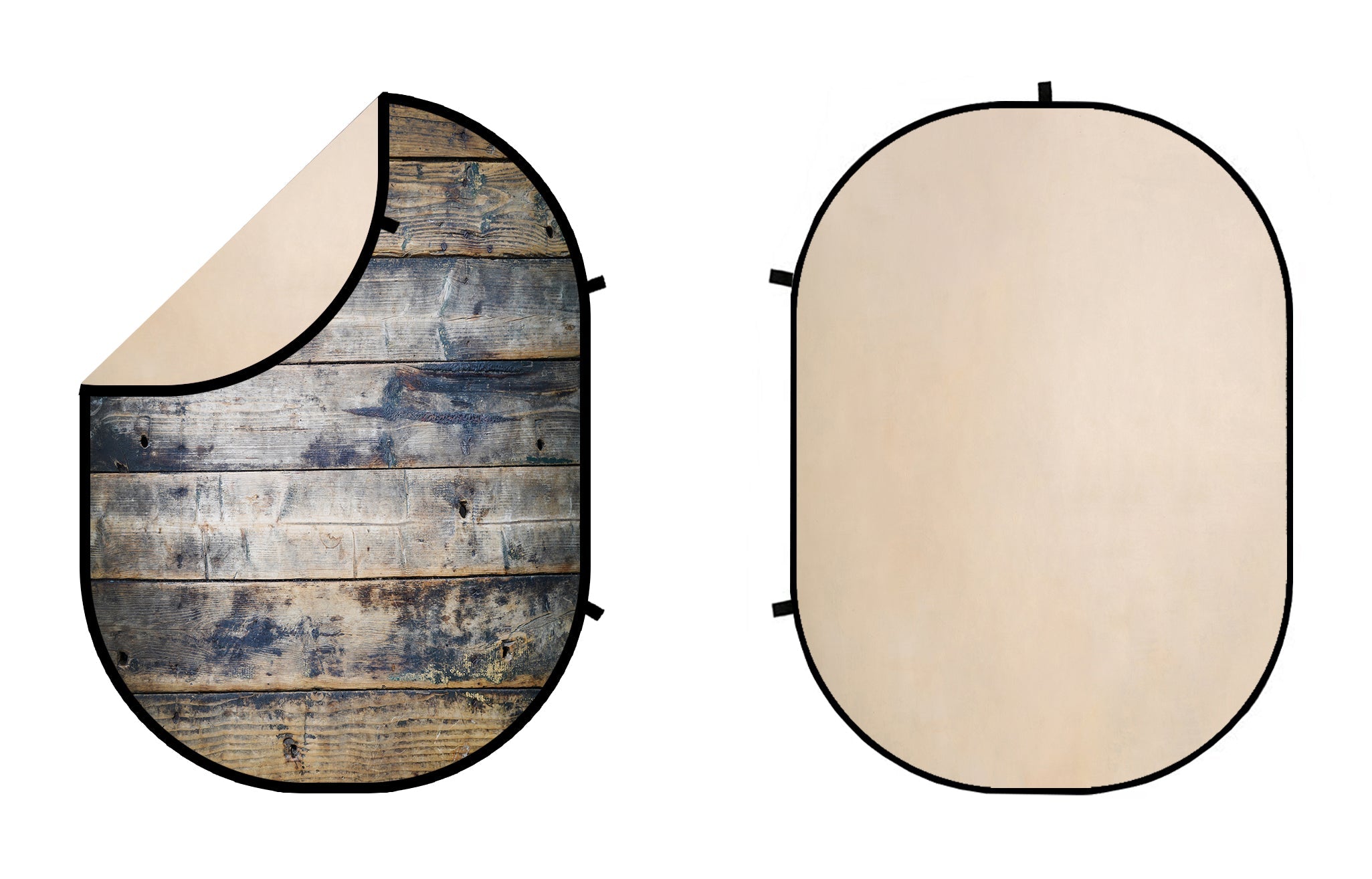 Kate Altes Holz/Abstract Beige Zusammenklappbare Kulisse Fotografie
